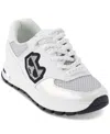 Karl Lagerfeld Women's Mayu Lace-up Sneakers In Silver,white