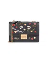 Karl Lagerfeld Women's Medium Corrine Graphic Shoulder Bag In Multi Black