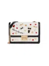 Karl Lagerfeld Women's Medium Corrine Graphic Shoulder Bag In Multi White