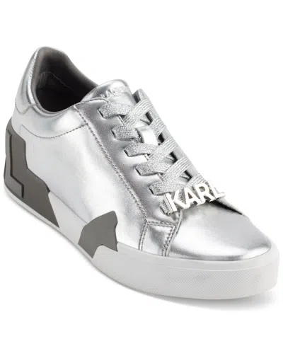 Karl Lagerfeld Paris Melora Sneaker In Silver