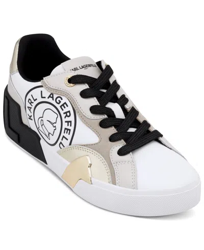 KARL LAGERFELD WOMEN'S MERYN LACE UP SNEAKERS