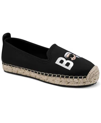 Karl Lagerfeld Women's Michaela Bonjour Slip-on Espadrilles Flats In Black