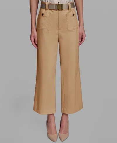 Karl Lagerfeld Women's Mid-rise Belted Pants