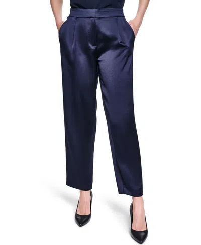 Karl Lagerfeld Women's Mid-rise Pants In Blue