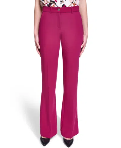 Karl Lagerfeld Women's Mid-rise Pants In Pink
