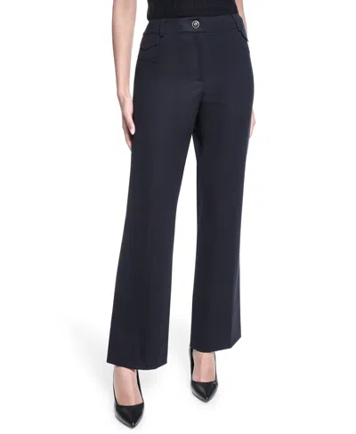 Karl Lagerfeld Women's Mid-rise Woven Pants In Blue