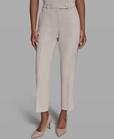 Karl Lagerfeld Women's Mid-rise Woven Pants In White