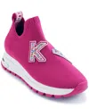 Karl Lagerfeld Mirren Slip-on Wedge Sneaker In Fuchsia