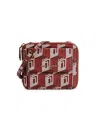 Karl Lagerfeld Women's Monogram Cube Crossbody Bag In Red Logo