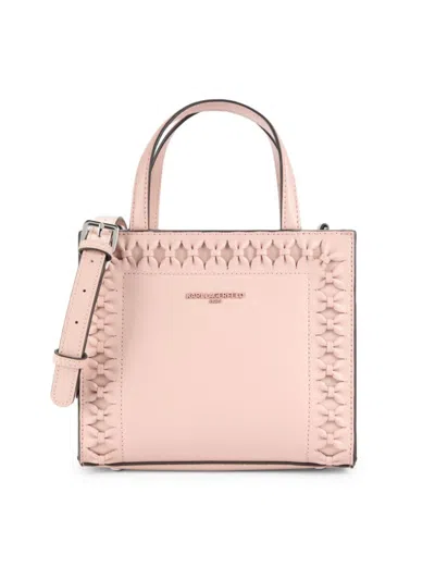 Karl Lagerfeld Women's Nouveau Leather Crossbody Bag In Rose Smoke