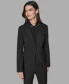 Karl Lagerfeld Women's Novelty One Button Jacket In Black
