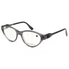 Karl Lagerfeld Women's 54mm Grey Opticals Kl6109-020 In Transparent