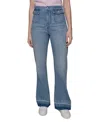 Karl Lagerfeld Women's Patch Pocket Flare-leg Jeans