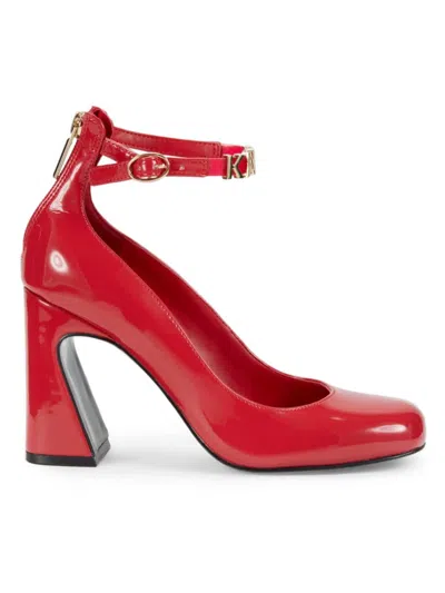 Karl Lagerfeld Women's Pavla 90mm Block Heel Pumps