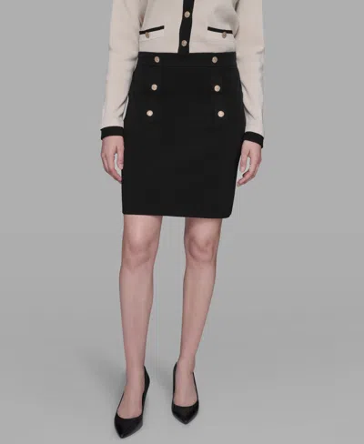 Karl Lagerfeld Women's Pencil Skirt In Black