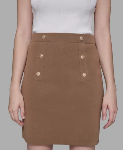 Karl Lagerfeld Women's Pencil Skirt In Brown