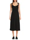 Karl Lagerfeld Women's Pleated Flare Midi-dress