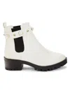 KARL LAGERFELD WOMEN'S POLA FAUX PEARL STUDDED CHELSEA BOOTS