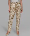 Karl Lagerfeld Women's Printed Ankle Pants In Green