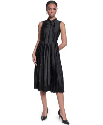 Karl Lagerfeld Women's Printed Midi Dress In Black