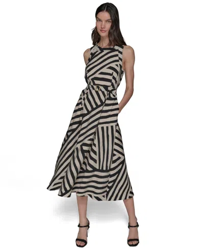 Karl Lagerfeld Women's Printed Sleeveless Dress