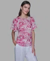 Karl Lagerfeld Printed Blouse In Pink