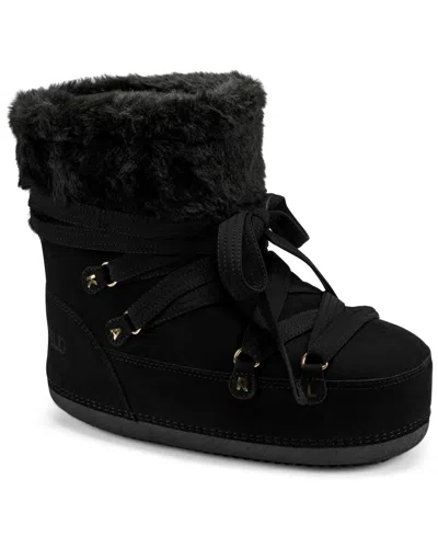 Karl Lagerfeld Women's Prynn Winter Round Toe Booties In Black
