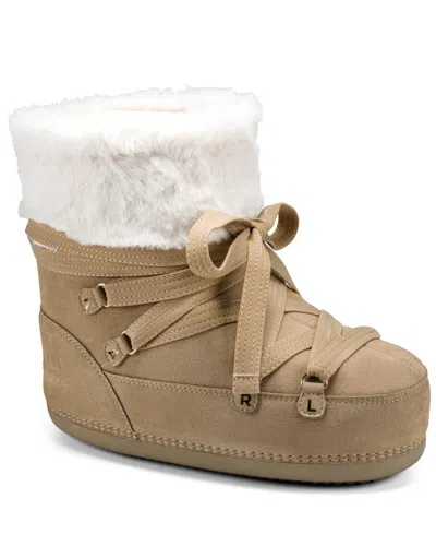 Karl Lagerfeld Women's Prynn Winter Round Toe Booties In Brown