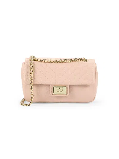 Karl Lagerfeld Women's Quilted Leather Shoulder Bag In Pink