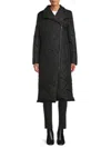 Karl Lagerfeld Women's Quilted Longline Jacket In Black