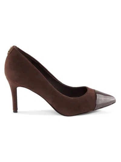 Karl Lagerfeld Women's Rialto 85mm Suede Stiletto Pumps In Brown