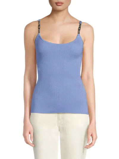 Karl Lagerfeld Women's Ribbed Cami Top In Hydrangea