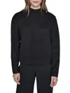 Karl Lagerfeld Women's Ribbed Mock Turtleneck Sweater In Black