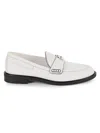 Karl Lagerfeld Riya Cat Loafer In Bright White