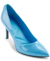 Karl Lagerfeld Royale Pointed Toe Pump In Azure Blue