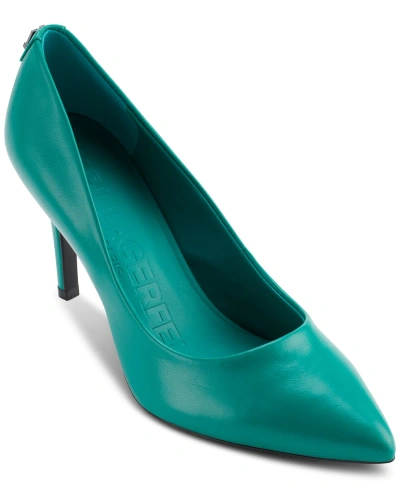 Karl Lagerfeld Women's Royale High-heel Pumps In Green Lake