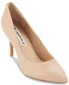 Karl Lagerfeld Women's Glora Point Toe Leather Pumps In Nude