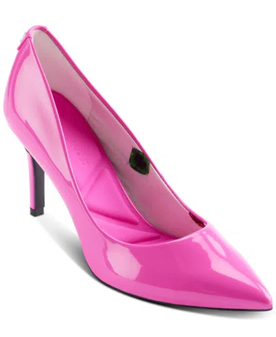 Karl Lagerfeld Royale Pointed Toe Pump In Pink