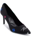 Karl Lagerfeld Royale Pointed Toe Pump In Black Multi