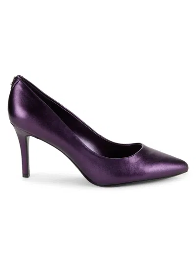 Karl Lagerfeld Women's Royale Stiletto Leather Pumps In Violet
