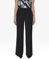 Karl Lagerfeld Women's Sailor Wide-leg Pants In Black