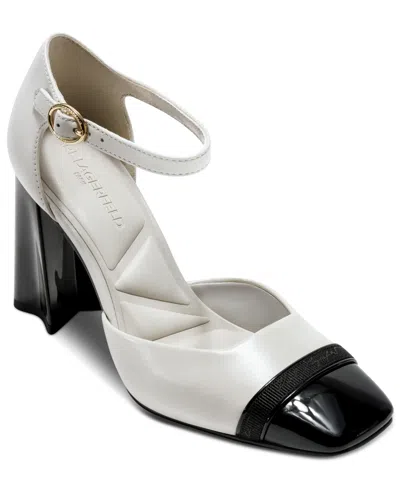 Karl Lagerfeld Women's Sapphira High Heel Pumps In White