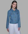 Karl Lagerfeld Women's Sequin Detail Jacket In Blue