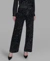 Karl Lagerfeld Sequin Jersey Pants In Black
