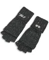 Karl Lagerfeld Women's Sequin Flip Top Gloves In Black