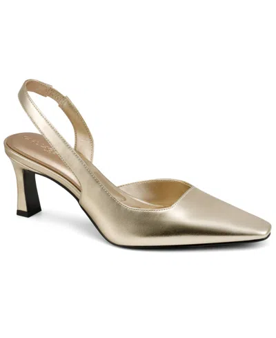 Karl Lagerfeld Women's Sheenz Slingback Pumps In Gold