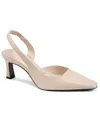Karl Lagerfeld Sheenz Pointed Toe Slingback Pump In Neutral