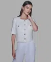 Karl Lagerfeld Women's Short-sleeve Jacket In White