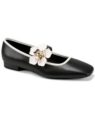 Karl Lagerfeld Paris Sidra Mary Jane Flat In Black