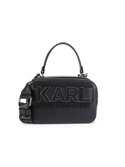 Karl Lagerfeld Women's Simone Logo Camera Bag In Black